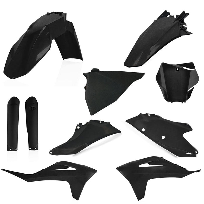 Acerbis Full Plastic Kit (Black Metallic) For 21-22 GAS GAS MC450F