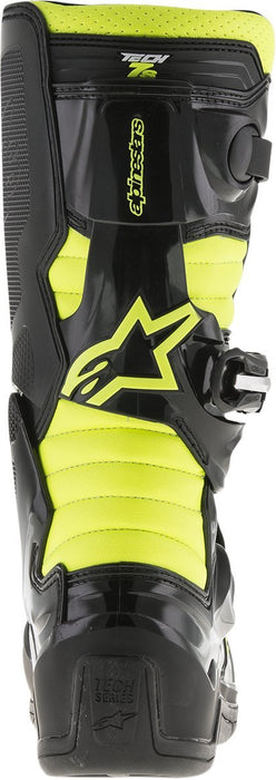 Alpinestars Unisex-Child Tech 7S Youth Boots (Black/Yellow, Size 4)