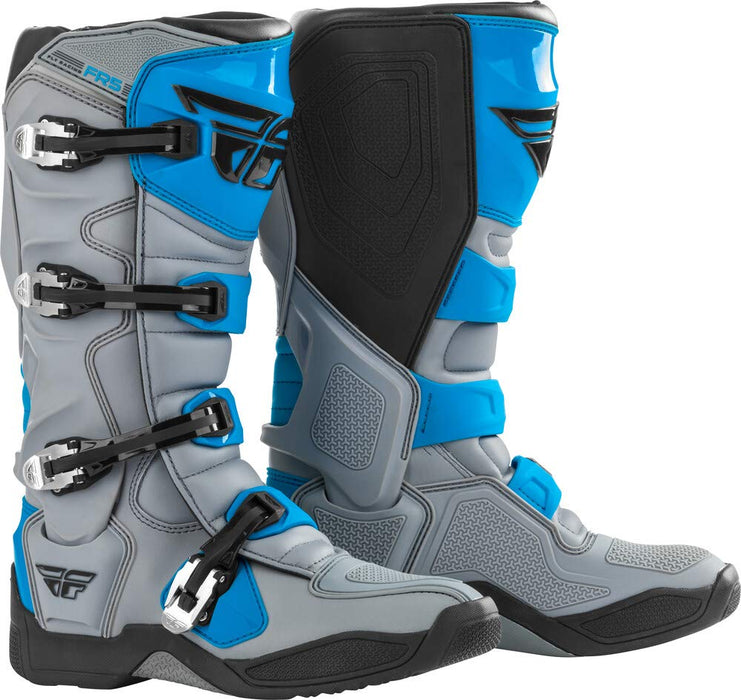 Fly Racing FR5 Boots (Grey/Blue, 11)