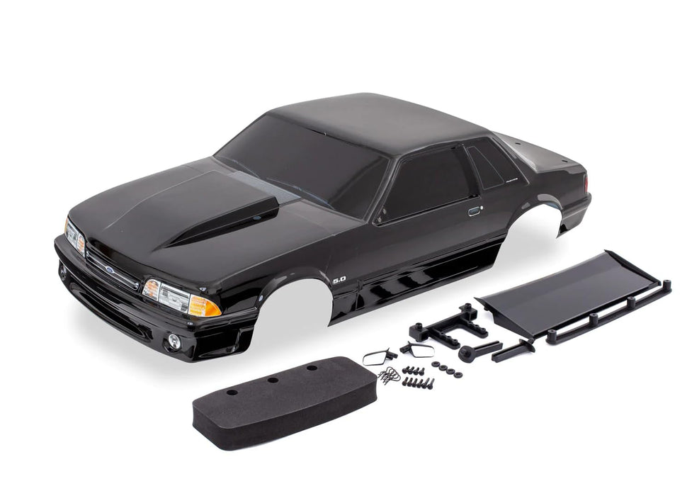 Traxxas 9421A Body Ford Mustang Fox Body Black (Painted Decals Applied)