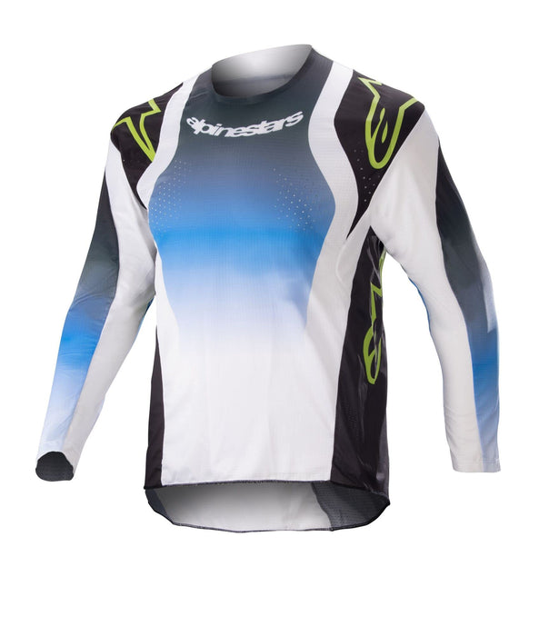 Alpinestars 2023 Kid's Racer Jersey - Push (X-SMALL) (NIGHTLIFE/UCLA BLUE/WHITE)