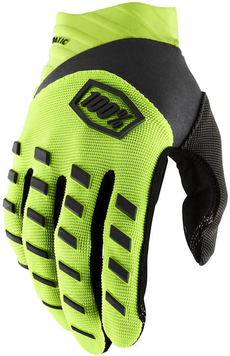 100% Airmatic Gloves Fluo Yellow/Black Sm 10000-00010