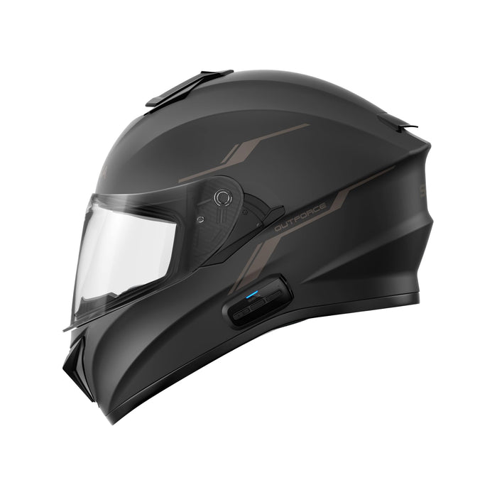 OutForce Smart Helmet Full Face (Matt Black, XX-Large) (OUTFORCE-MBXXL) - SP85