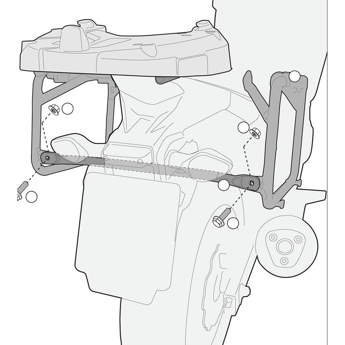 Givi Pl1121Cam Monokey Cam-Side Pannier Holder for Honda Cb500X, 2013