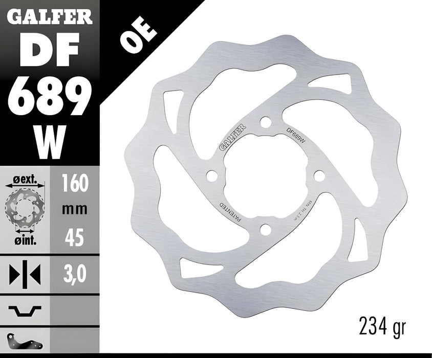 Galfer Standard Wave Brake Rotor - Rear For 04-15 KTM 65SX