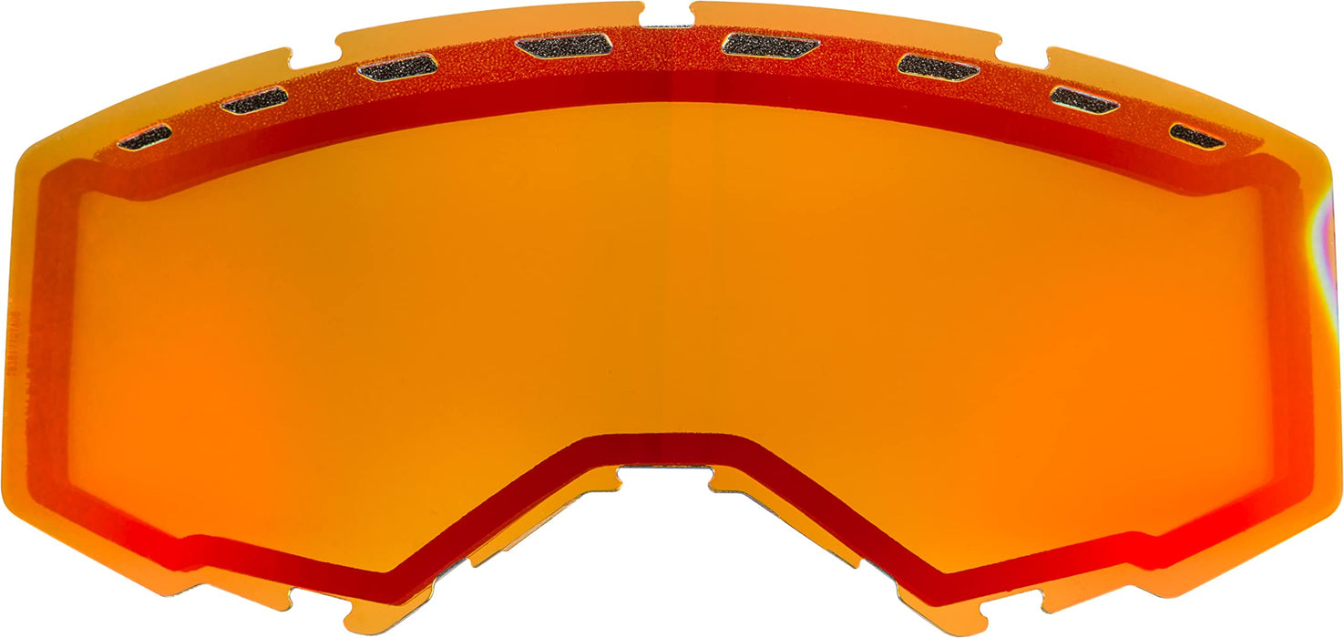 FLY Racing Adult Goggle Replacement Dual Lens With Vents (Red Mirror/Permisson, Fits Zone Pro, Zone and Focus Models)