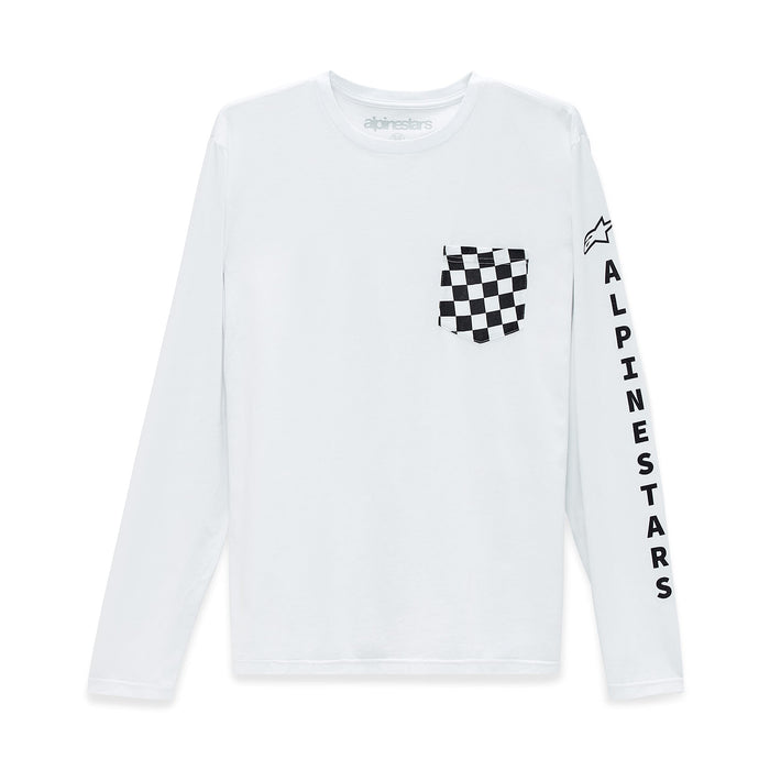 Alpinestars Check Ls Tee White Md (1213-74020-20-M)