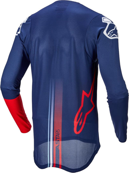 Alpinestars Supertech Blaze Jersey Dark Blue/Bright Red/White Md (3760422-7322-M)