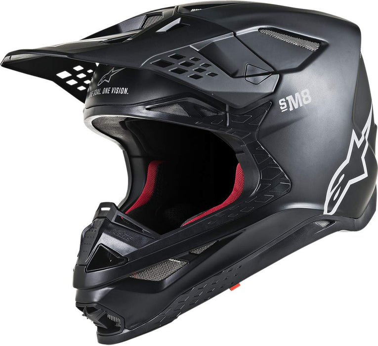 Alpinestars Supertech M8 Solid Helmet-Matte Black-2XL (8300719-110-2X)