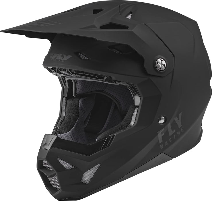 Fly Racing 2022 Youth Formula CP Solid Helmet (Matte Black, Youth Large)