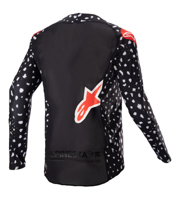 Alpinestars 2023 Youth Racer North Jersey (Black Neon Red, Youth X-Large)