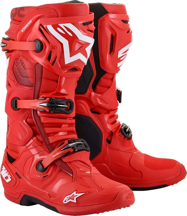 Alpinestars Tech 10 Boots Red Sz 14 2010020-30-14