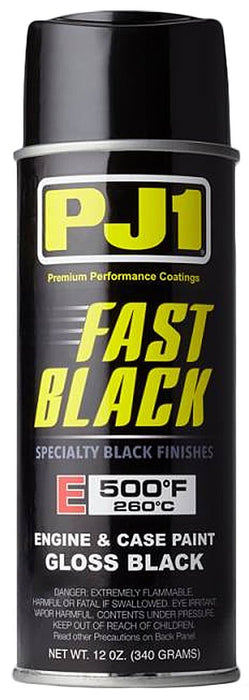 PJ1 16-ENG Gloss Black Engine Spray Paint (Aerosol), 12 oz