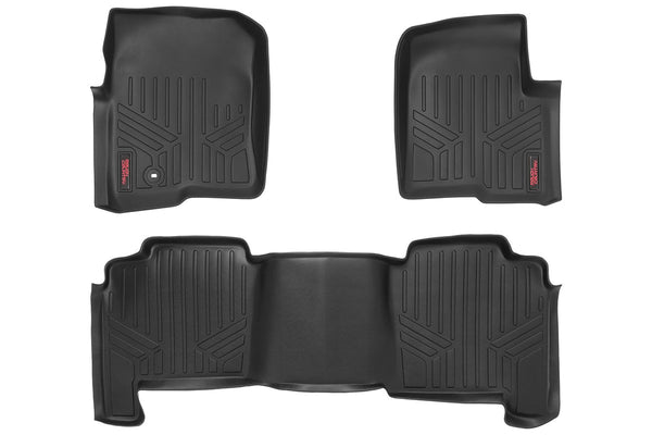 Rough Country Floor Mats Fr & Rr Fits Ford F-150 2WD/4WD (2004-2008) M-50412