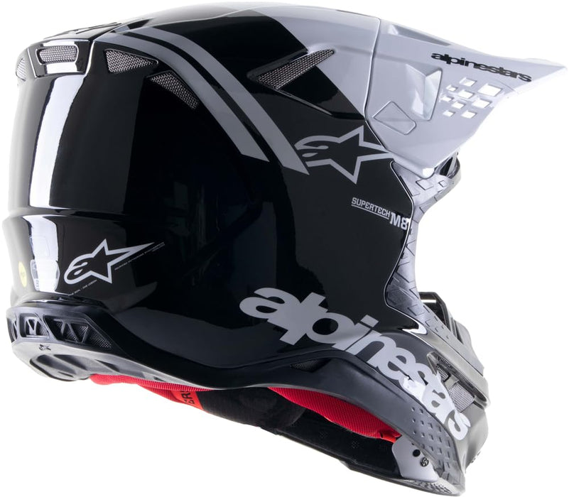 Alpinestars Supertech S-M8 Radium 2 Helmet (Black White Glossy, XX-Large)