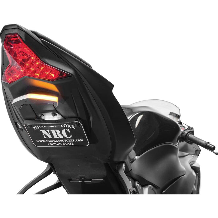 New Rage Cycles Fender Eliminator Compatible with Kawasaki ZX-6R (2019-Present) Tucked 2019-2023 Dual-Load Equalizer