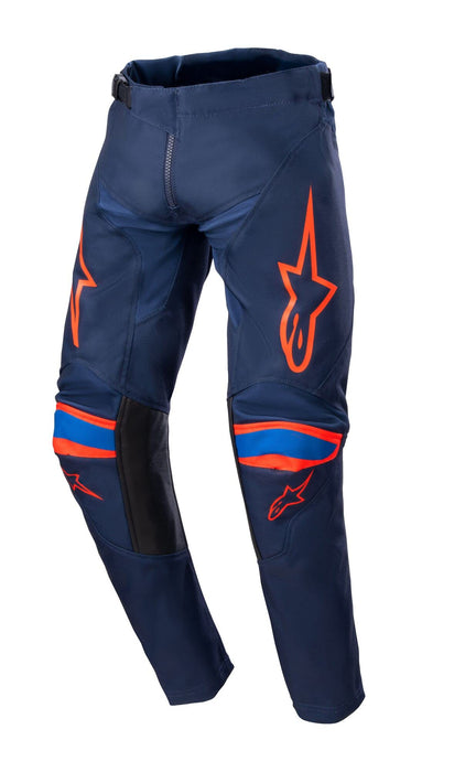 Alpinestars 2023 Youth Racer Narin Pants (Night Navy Hot Orange, Youth 28)