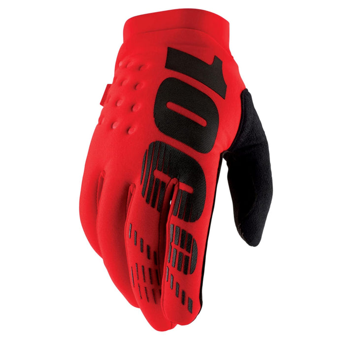 100% Brisker Gloves Red Lg 10003-00032