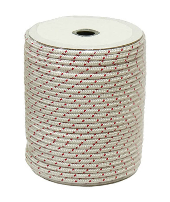 SP1 SM-11033B-1 Nylon Starter Rope - Polyester - White/Red - 11/64in. Diameter