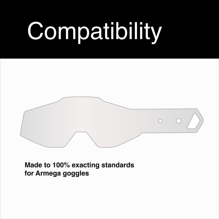 100% ARMEGA Standard Tear-Offs 50 PK