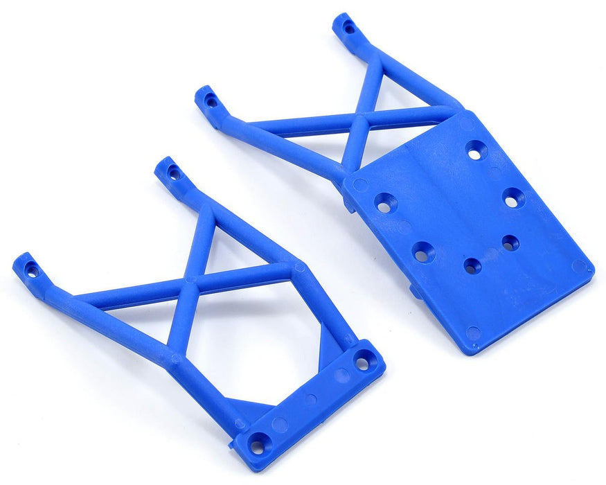 Traxxas 3623X Front & Rear Skid Plate (Blue) (Son-uva Digger)