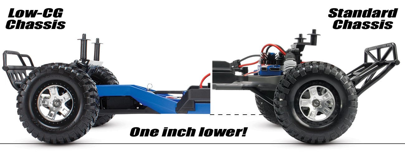 Traxxas Low-CG Conversion Kit for 1/10 Scale Slash 2WD Blue