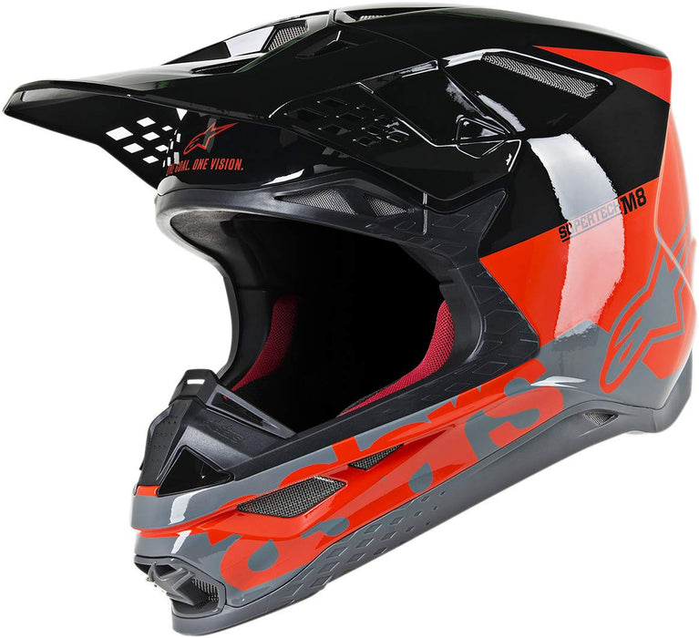 Alpinestars 8301519-3183-XS S.Tech S-M8 Radium Helmet Red/Black/Grey Xs