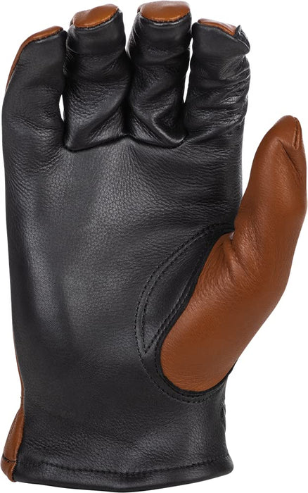 Highway 21 Men's Motorcycle Louie Gloves (Black/Tan, Small)