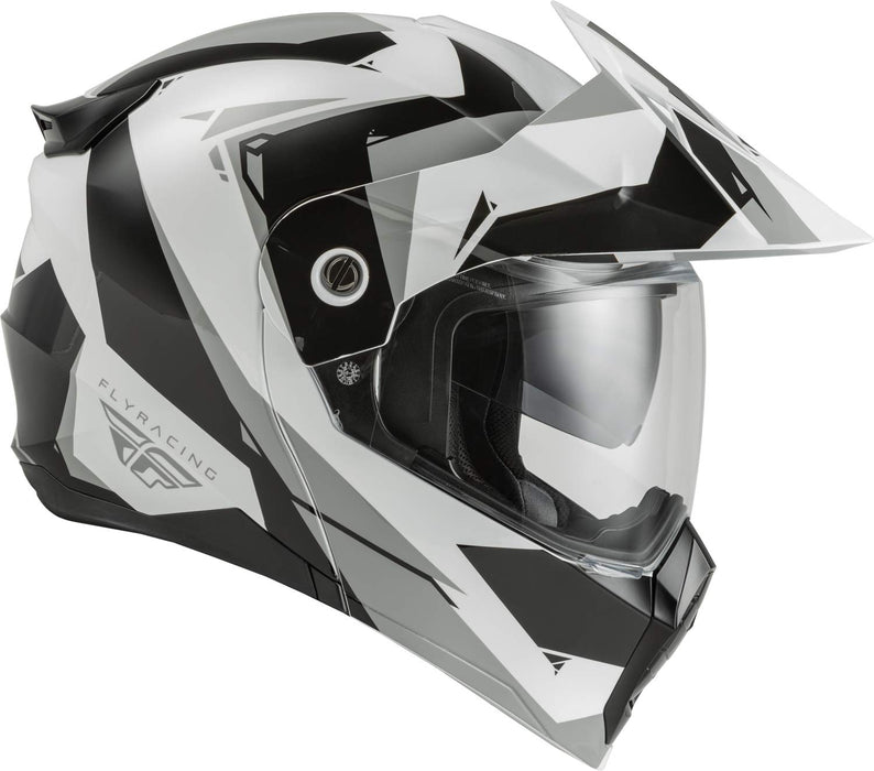 Fly Racing Odyssey Modular Helmet (Black/White/Grey, Small)