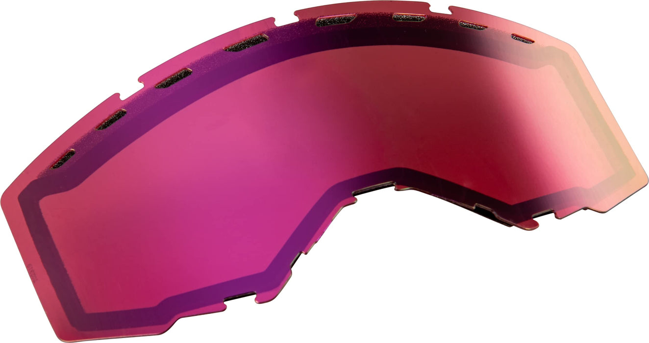 FLY Racing Adult Goggle Replacment Dual Lens With Vents (Pink Mirror/Rose, Fits Zone Pro, Zone and Focus Models)