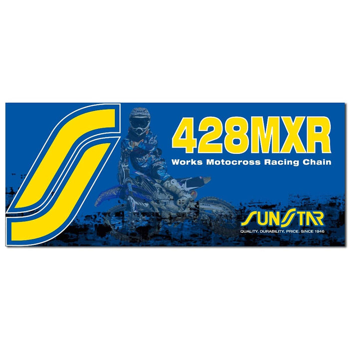 Sunstar 428 MXR1 Works MX Racing Chain (134 Links) (Gold)