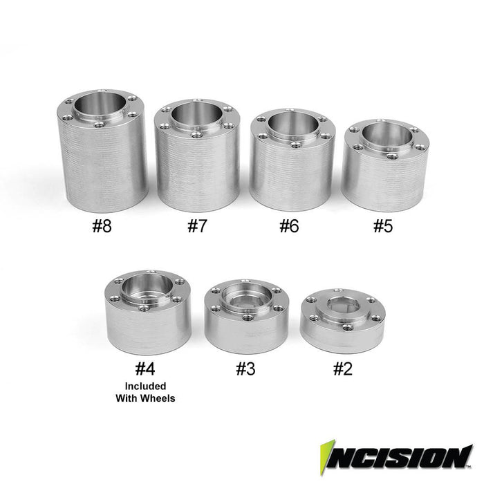 Vanquish Products Incision Wheel Hubs #8 Vpsirc00137 Electric Car/Truck Option Parts VPSIRC00137