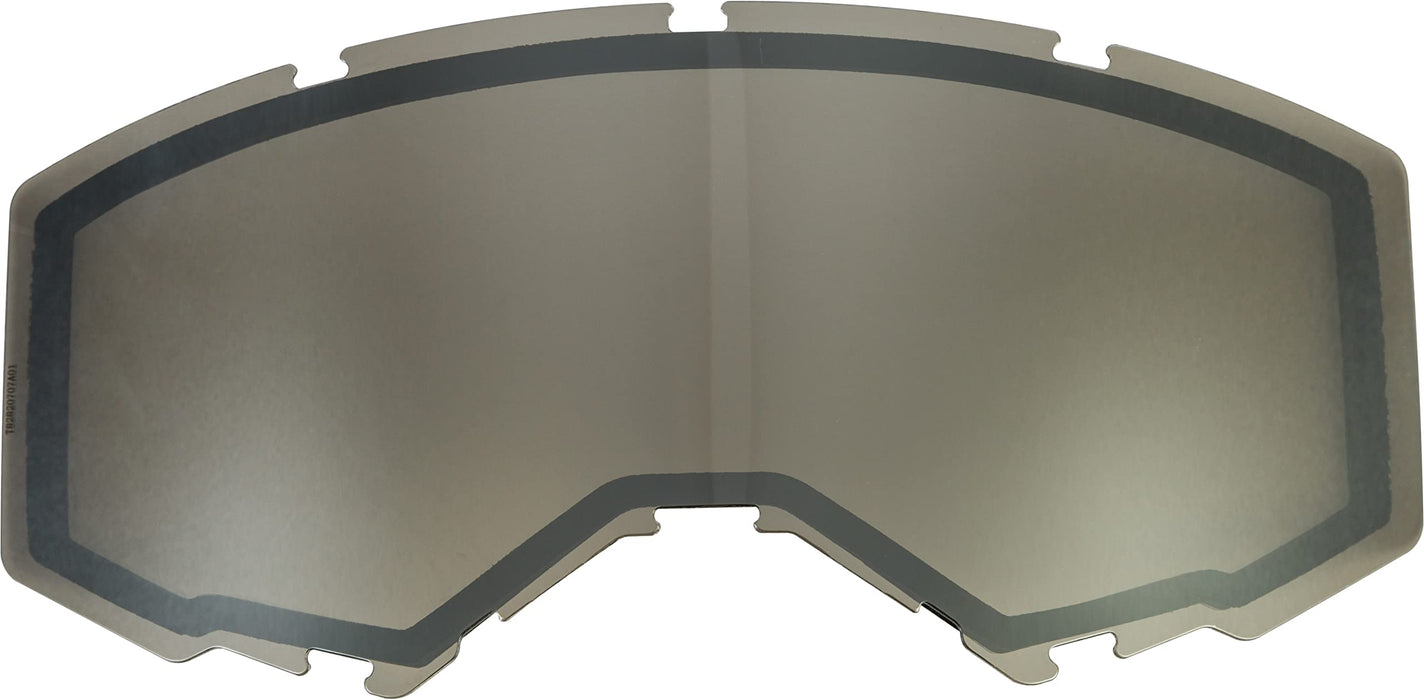 FLY Racing Adult Google Replacment Dual Lens without Vents (Silver Mirror/Smoke, Fits Zone Pro, Zone and Focus Models)