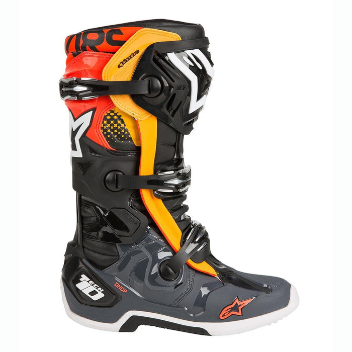 Alpinestars Tech 10 Boots (Black/Gray/Orange, numeric 11)