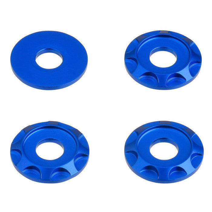 40/PC DRC M6 ALUM SPACERS TYPE 01 BLU