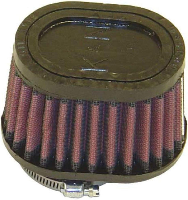 K&N Universal Clamp-On Air Filter: High Performance, Premium, Washable, Replacement Filter: Flange Diameter: 2 In, Filter Height: 2.75 In, Flange Length: 0.625 In, Shape: Oval Straight, RU-1820