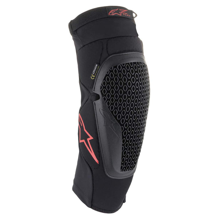 Alpinestars 6505121-13-S/M Bionic Flex Knee Protector Black/Red (Small/Med)