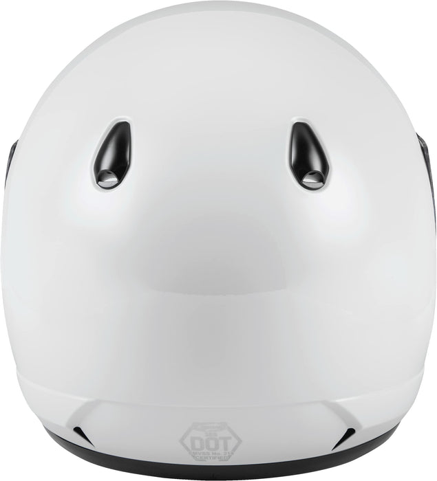 Gmax Gm-38 Full-Face Street Helmet (White, X-Small) G138013