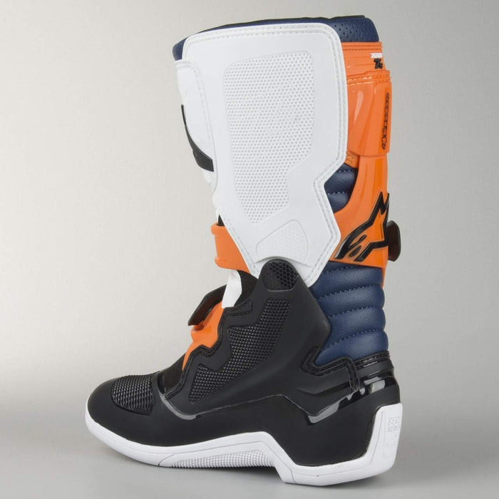 Alpinestars 2015017-1427-8 Tech 7S Boots Black/Orange/White/Blue Sz 08