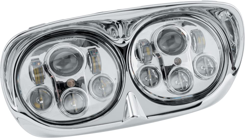 Letric Lighting Co. LLC-LRHP-CC Dual 5.75in. Projector LED Headlight Assembly - Chrome Housing