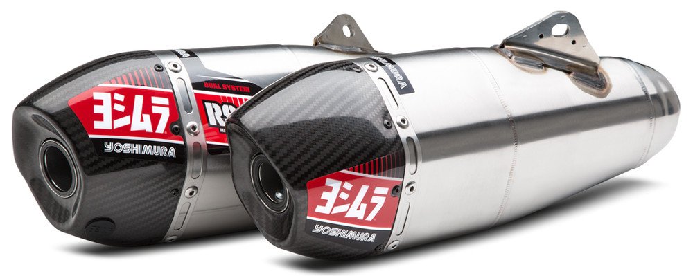 Yoshimura 961-1909 Rs-9 Header/Canister/End Cap Exhaust Dual Slip-On Ss-Al-Cf 225832R520