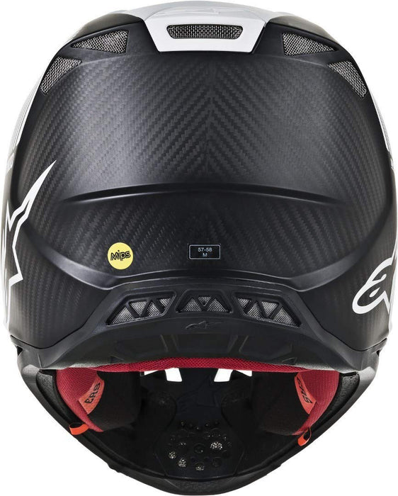 Alpinestars 8301119-1301-XS S.Tech M10 Dyno Helmet Matte Black/White Xs