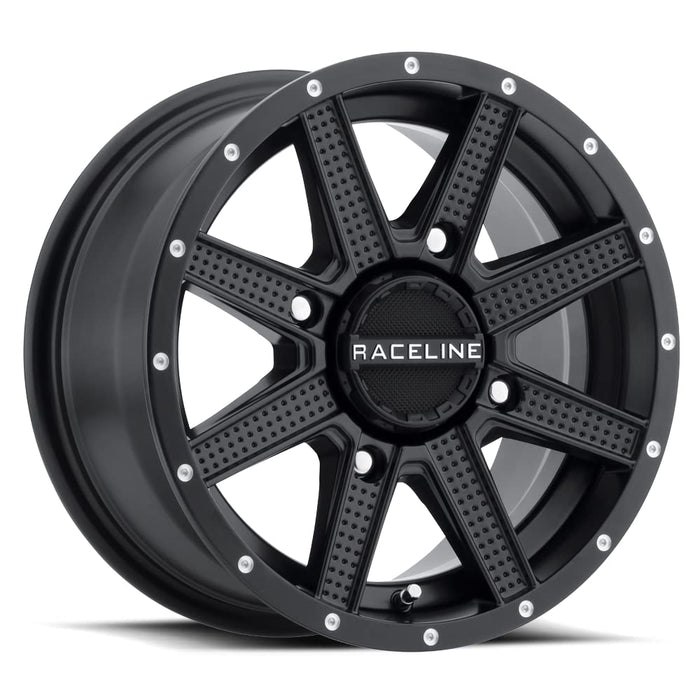 Raceline Wheels A92B HOSTAGE UTV/ATV Wheel Black 14x7" 4x110", -47 mm offset/(2.15"B/S)