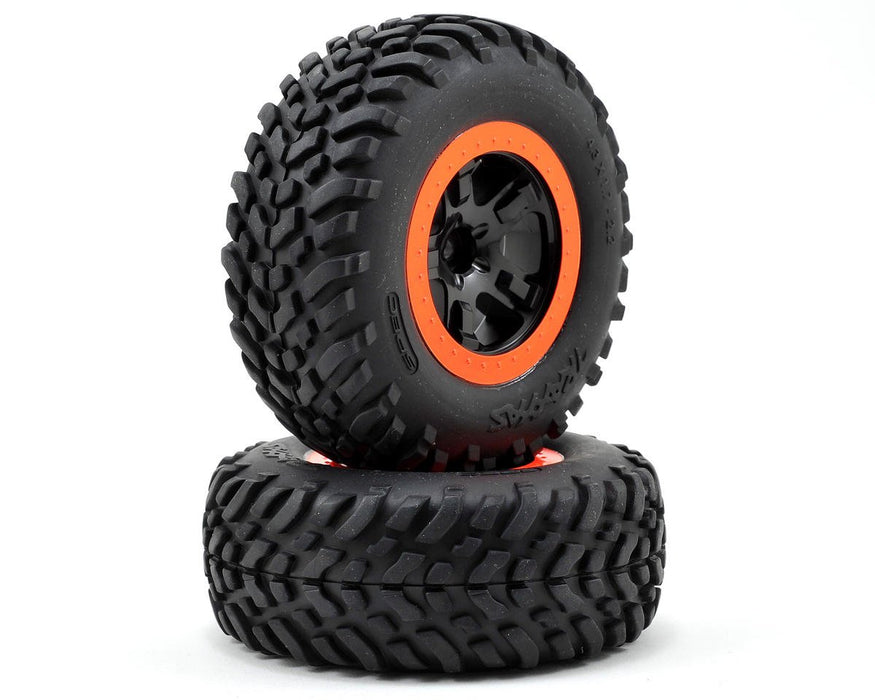 Traxxas TRA5864 Front Tires & Wheels: Robbie Gordon Slash