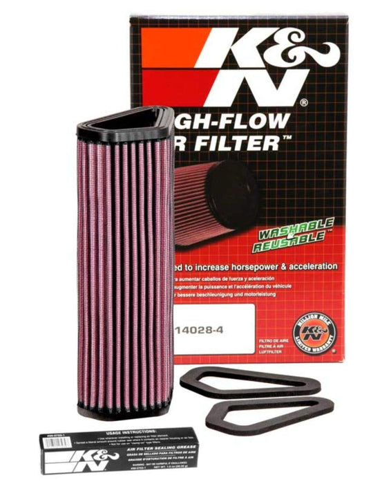 K&N Engine Air Filter: High Performance, Premium, Powersport Air Filter: Fits 2007-2018 DUCATI (Diavel, Carbon, Diesel, Titanium, Streetfighter, Dark, Strada, 848 EVO, and other select models) DU-1007