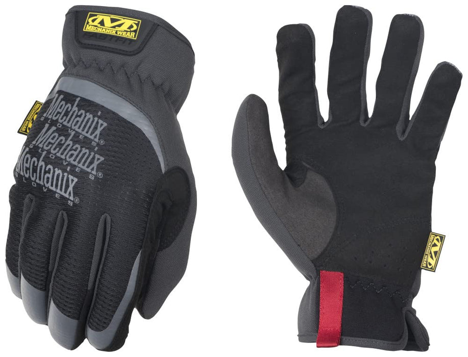 Mechanix Wear: FastFit Work Glove with Elastic Cuff for Secure Fit, Performance Gloves for Multi-Purpose Use, Touchscreen Capable Safety Gloves for Men (Black, Medium)