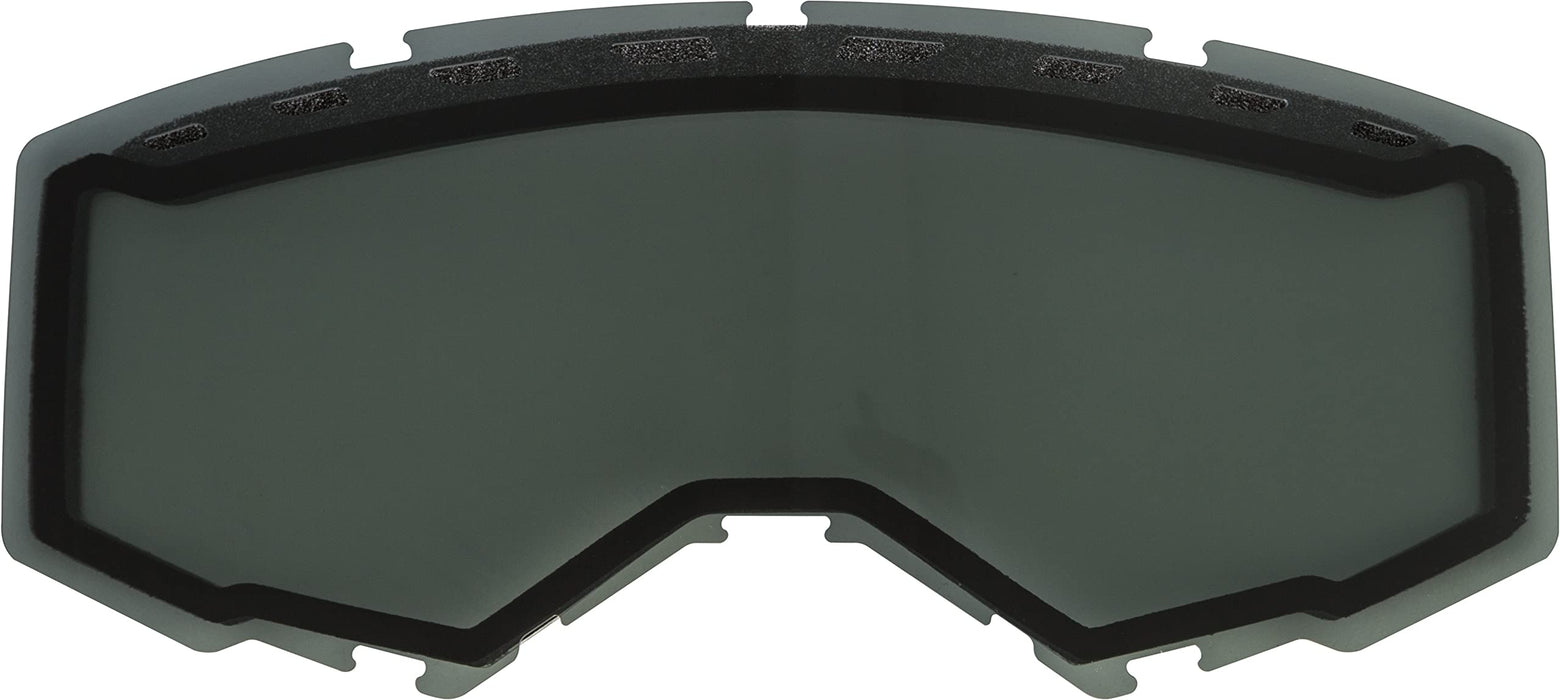 FLY Racing Adult Goggle Replacement Dual Lens With Vents (Smoke, Fits Zone Pro, Zone and Focus Models)