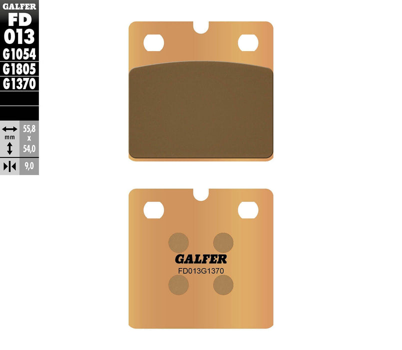 Galfer G1370 HH Brake Pads (Rear G1370) Compatible With 93-01 BMW R1100RS