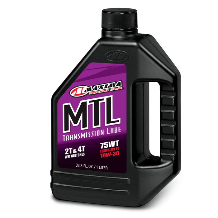 Maxima 42901 MTL-XL 75WT Motorcycle Transmission/Clutch Fluid - 1 Liter Bottle