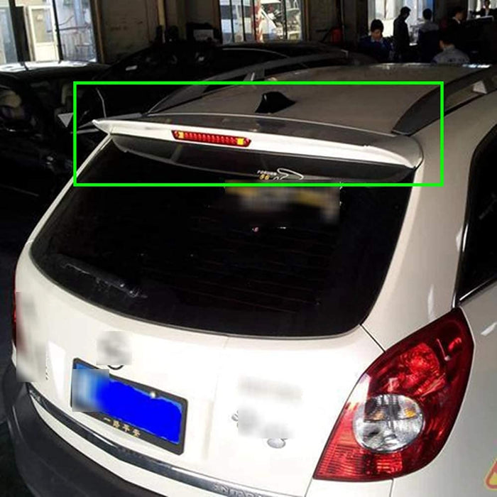 ABS Car Rear Tailgate Roof Spoiler For Opel Antara 2008-2014 2009 2010 2011 2012 2013, Rear Tail Boot Lid Window Lip Windshield Wing, Car Styling Accessories(Black)White)